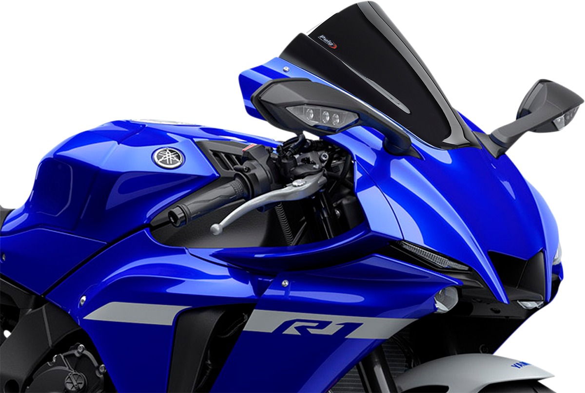 Z-Racing Windscreen - Opaque Black - For 20-24 Yamaha YZF R1 - Click Image to Close