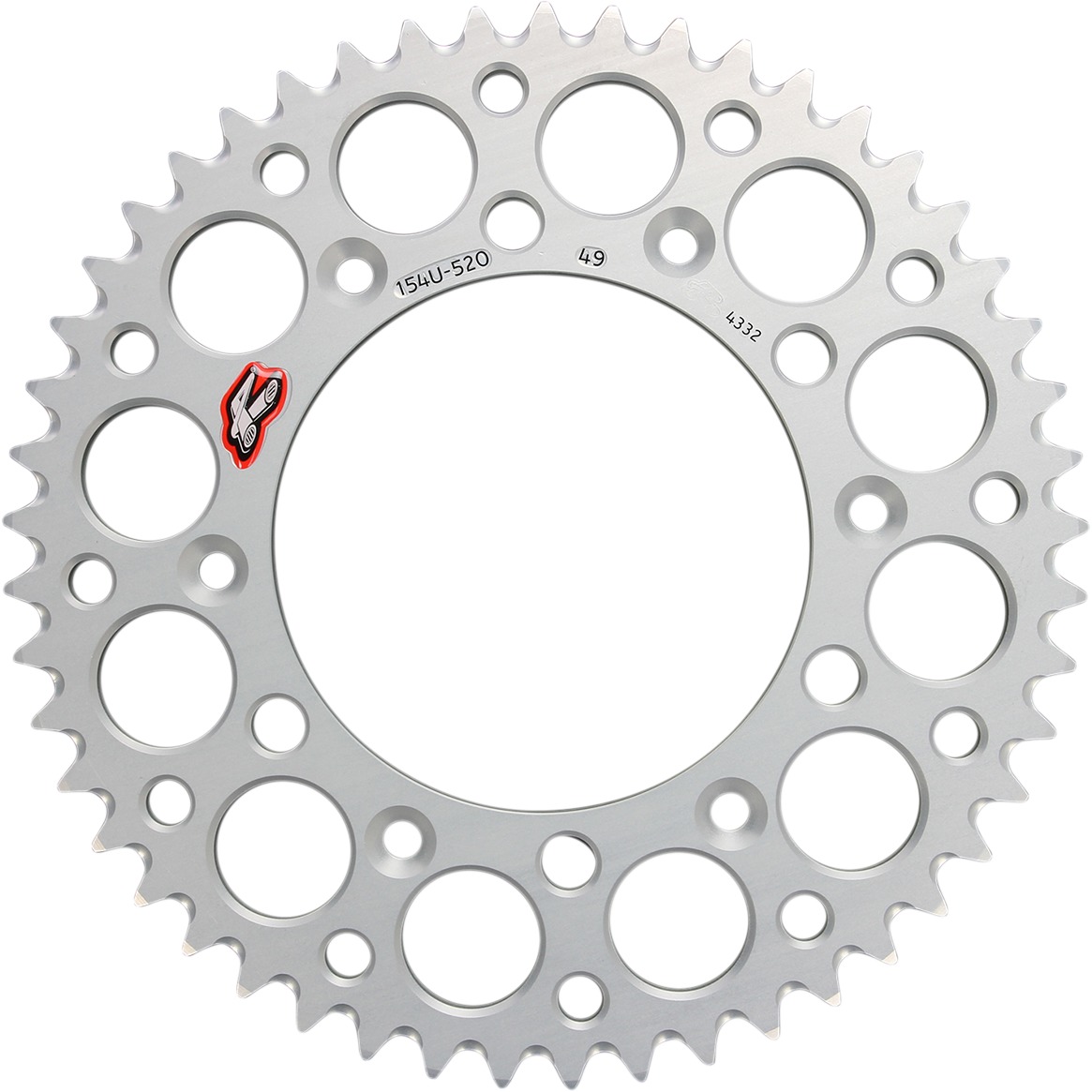 Rear Sprocket Grooved - Sil 520-49 Teeth - For 92-24 Honda CR125R/250R/500R/CRF250R/X/450R/RWE/RX - Click Image to Close