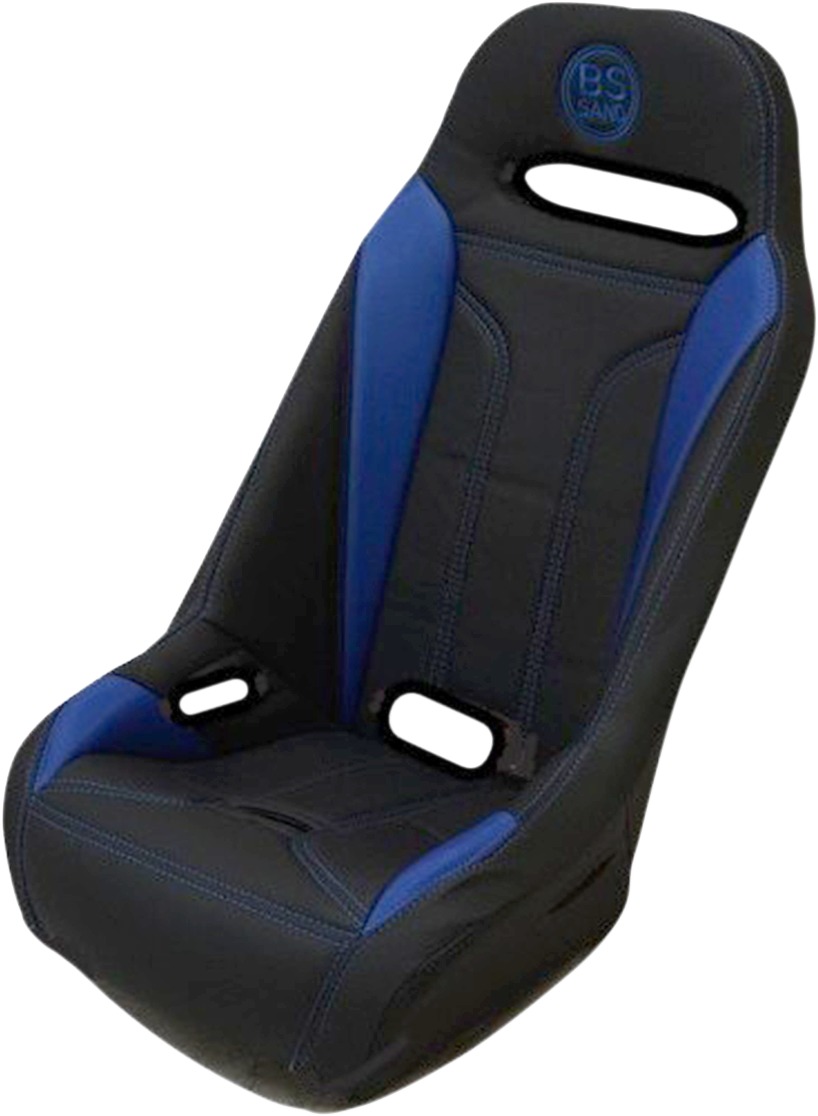 Extreme Double T Solo Seat Black/Blue - For Polaris RZR 900 /XP Turbo - Click Image to Close