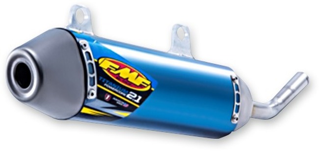 Powercore 2.1 Titanium Exhaust Silencer Shorty Muffler - For 17-19 KTM /Husq 250-300 2T "i" - Click Image to Close