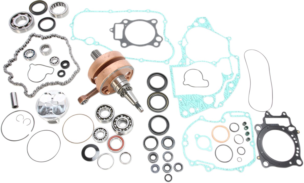 Engine Rebuild Kit w/ Crank, Piston Kit, Bearings, Gaskets & Seals - For 08-09 CRF250R - Click Image to Close