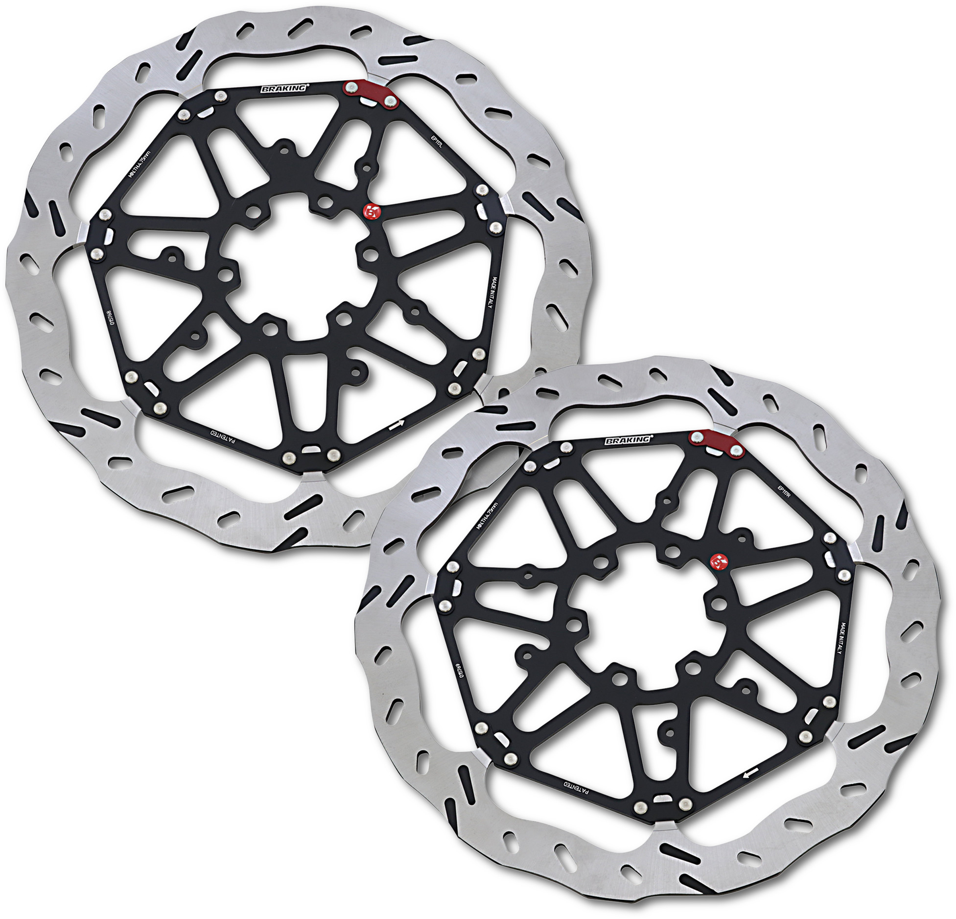 EPTA 320mm Floating Front Brake Rotors Set - For 14-18 S1000RR/R & 15-21 MG Tour - Click Image to Close