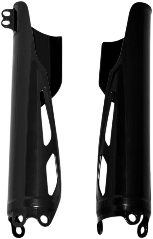 Black Fork Covers - Fits 19-24 Honda CRF250R, 450R, 450RX & more - Click Image to Close