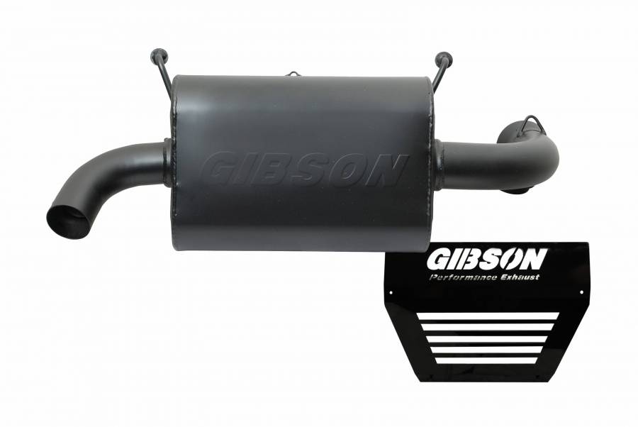 2.25in Single Outlet Slip On Exhaust - Black Ceramic - For 16+ RZR XP Turbo / S - Click Image to Close