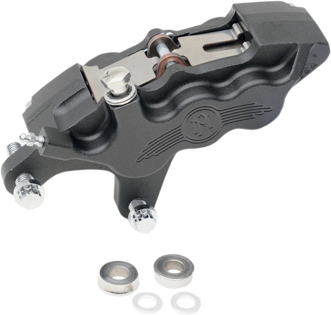 00-21 HD Caliper 112x6B Left - For 11.5in Disc - Black Ops - Click Image to Close