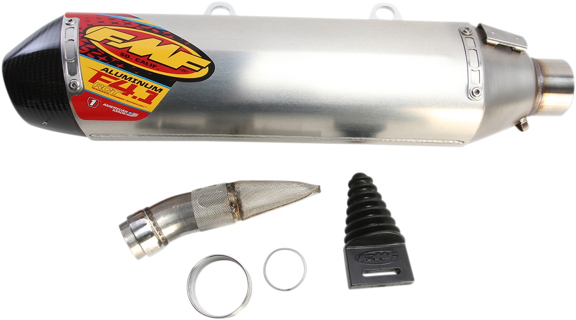 Factory 4.1 Aluminum Slip On Exhaust - For Most 15-19 KTM & Husq. 250-501 4T - Click Image to Close