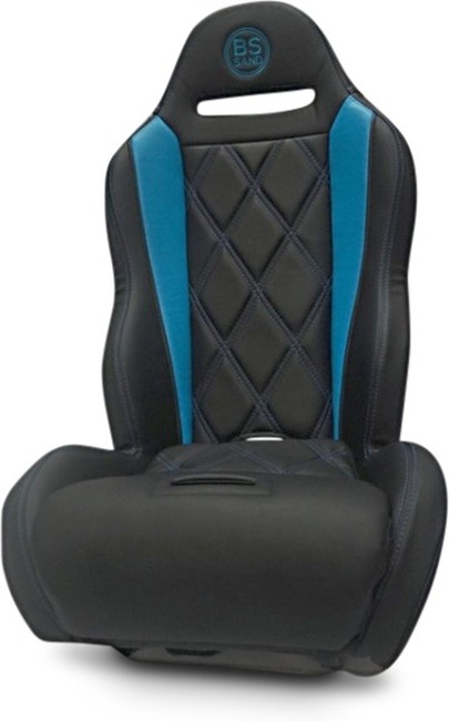 Performance Double T Solo Seat Black/Blue - For 17-18 Maverick X3 Turbo R - Click Image to Close