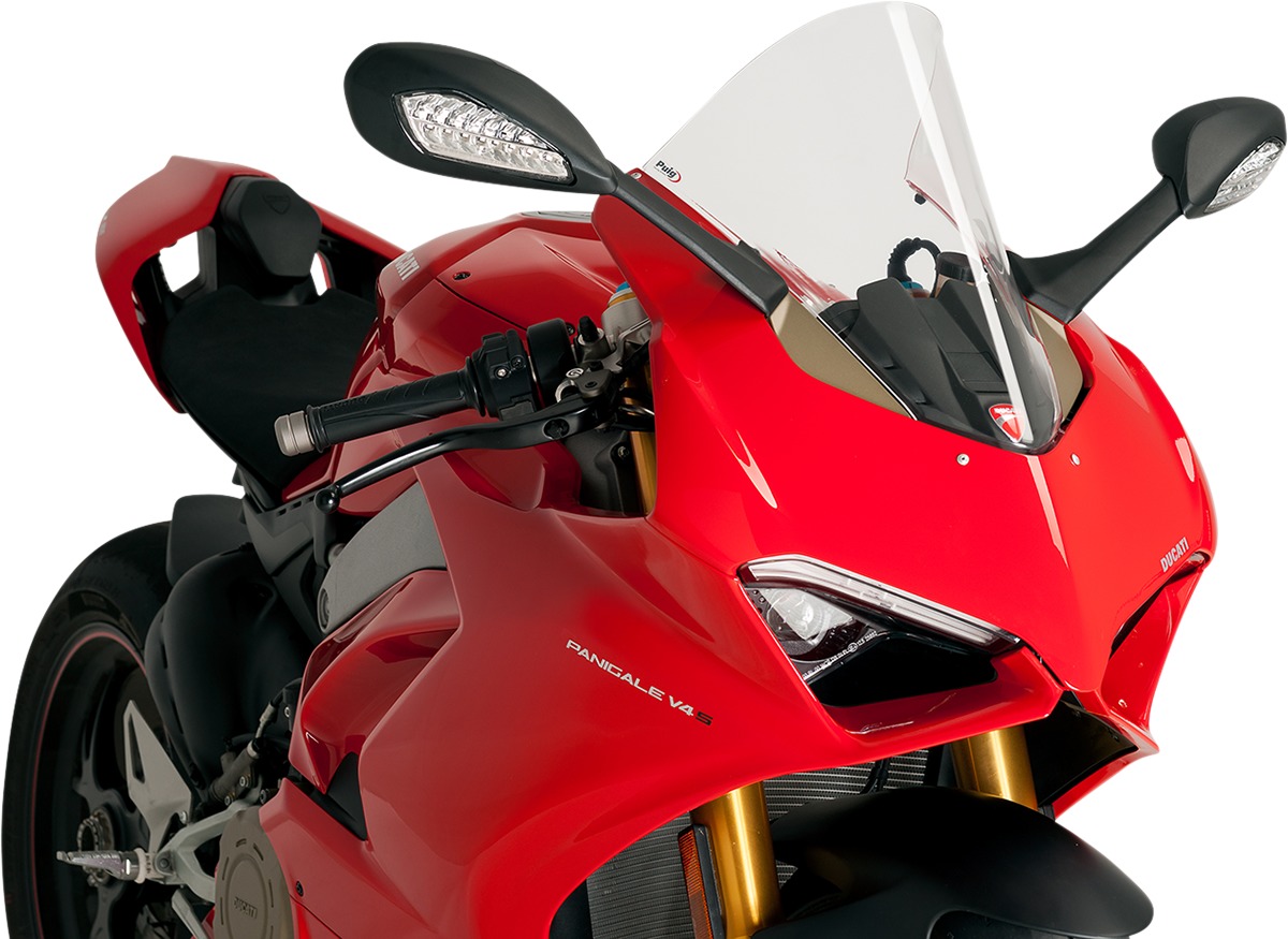 Clear R-Racing Windscreen - for 18-19 Ducati Panigale V4 & 20-24 V2 - Click Image to Close