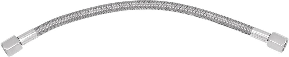 26" AN -6 Flare Universal Braided Stainless Steel Oil Line - Click Image to Close