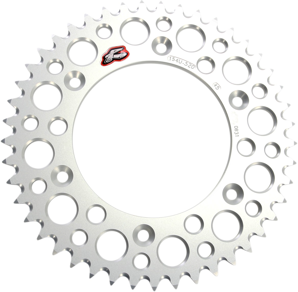 Grooved Rear Sprocket - Silver 45 Teeth 520 - Click Image to Close