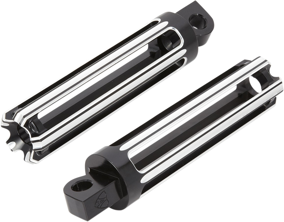 Footpegs 10-Gauge Blk - Click Image to Close