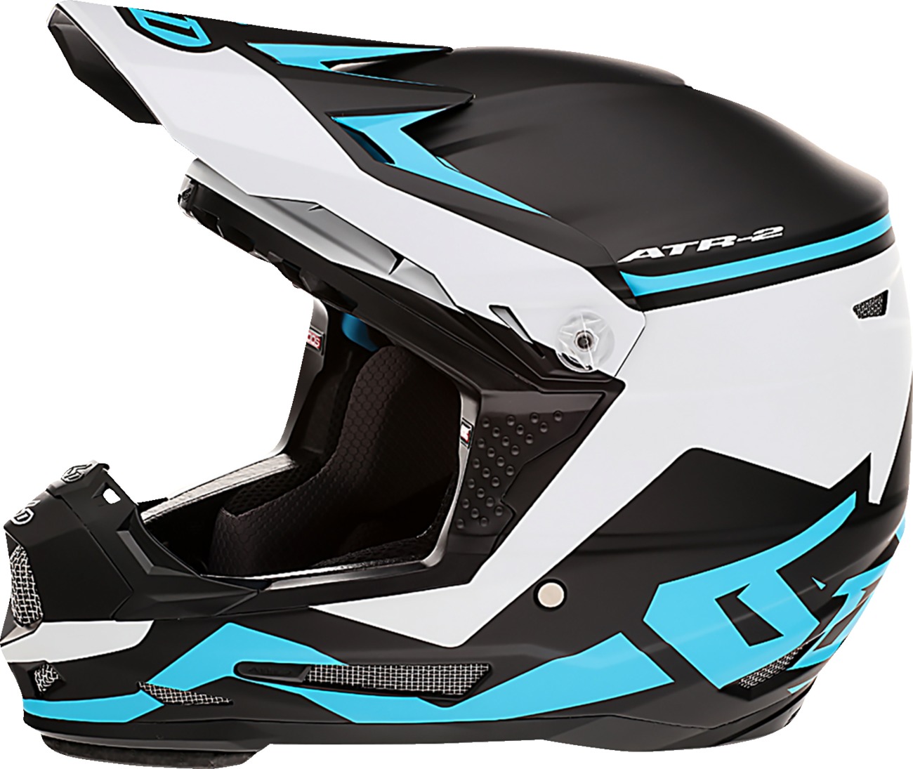 ATR-2Y Helmet Matte Cyan Youth X-Large - Click Image to Close