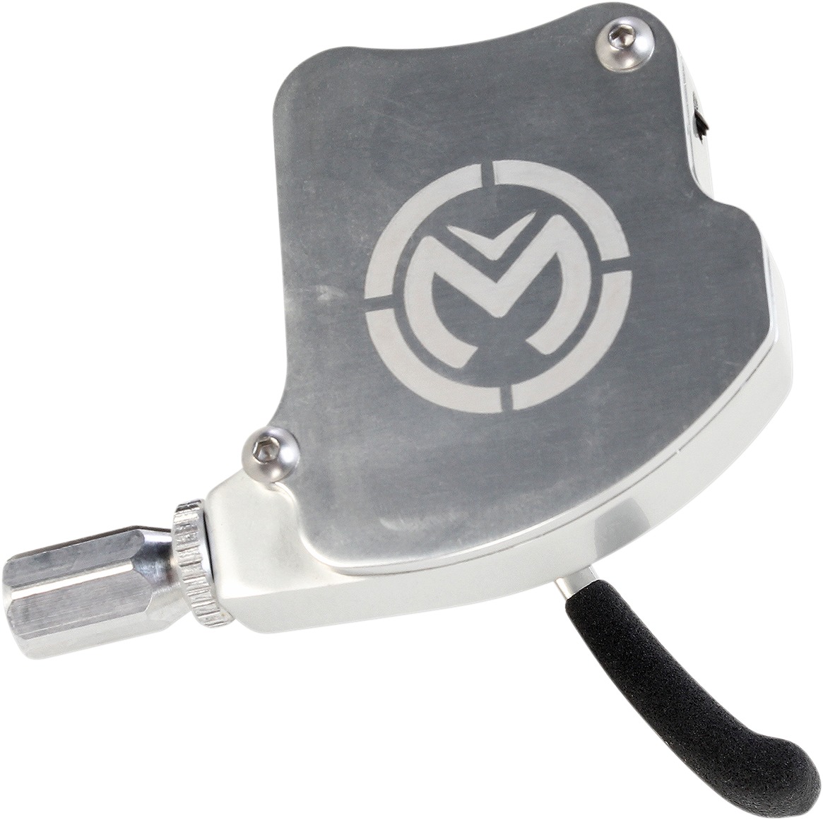 Silver ATV Thumb Throttle 7/8" - For 04-13 Yamaha YFZ450 Honda TRX450R - Click Image to Close