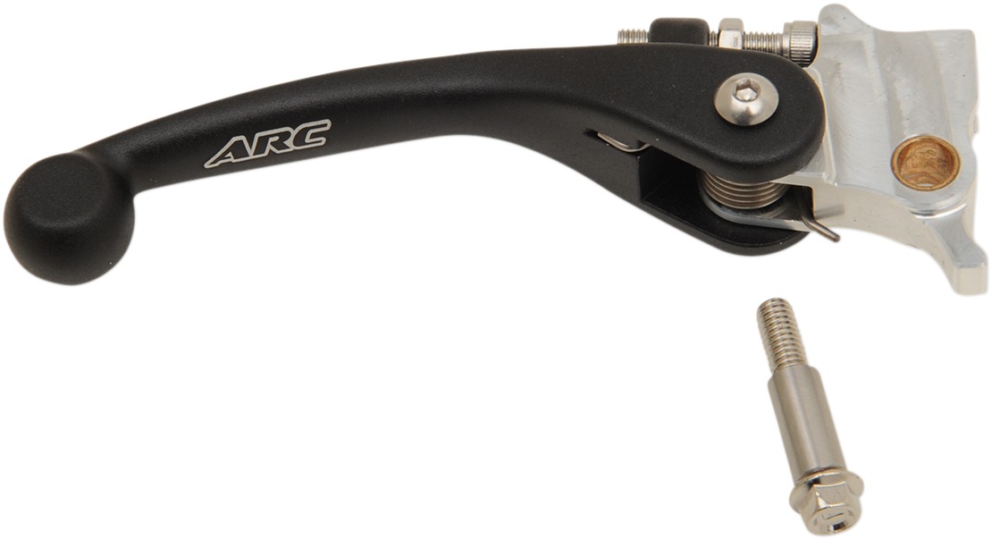 Arc Flex Aluminum Adjustable Mechanical Brake Lever - Black - For 19-20 Kawasaki KX450 - Click Image to Close