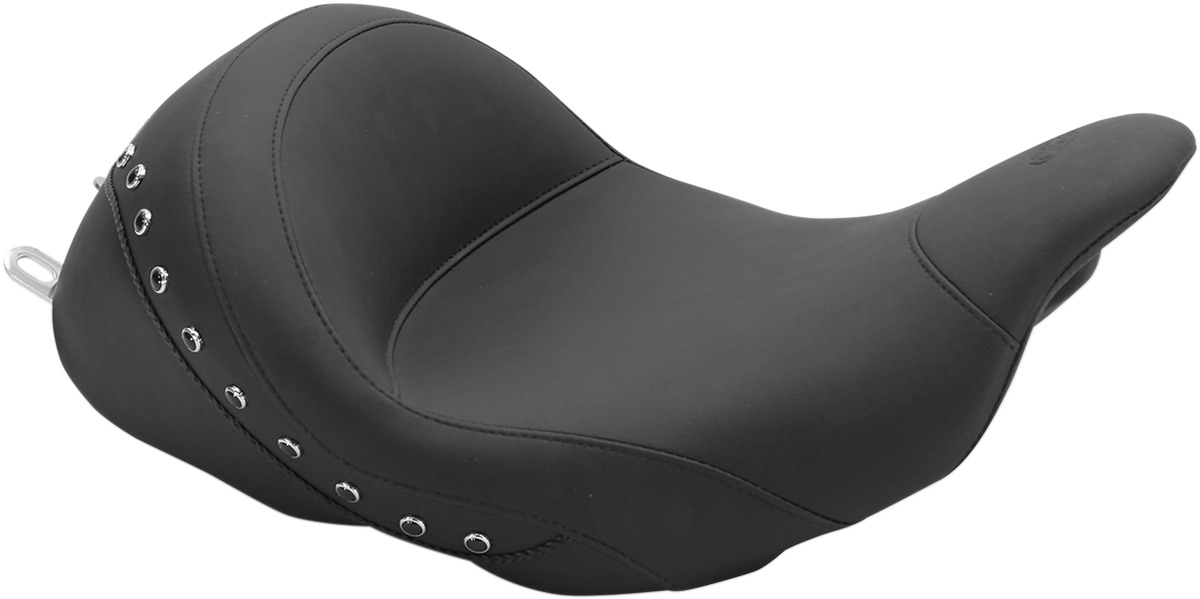 Lowdown Studded Vinyl Solo Seat - For 06-20 Harley FLH FLT - Click Image to Close