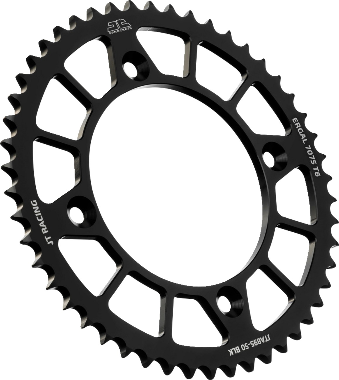 Black Aluminum Rear Sprocket - 50 Teeth 428 Pitch - Click Image to Close