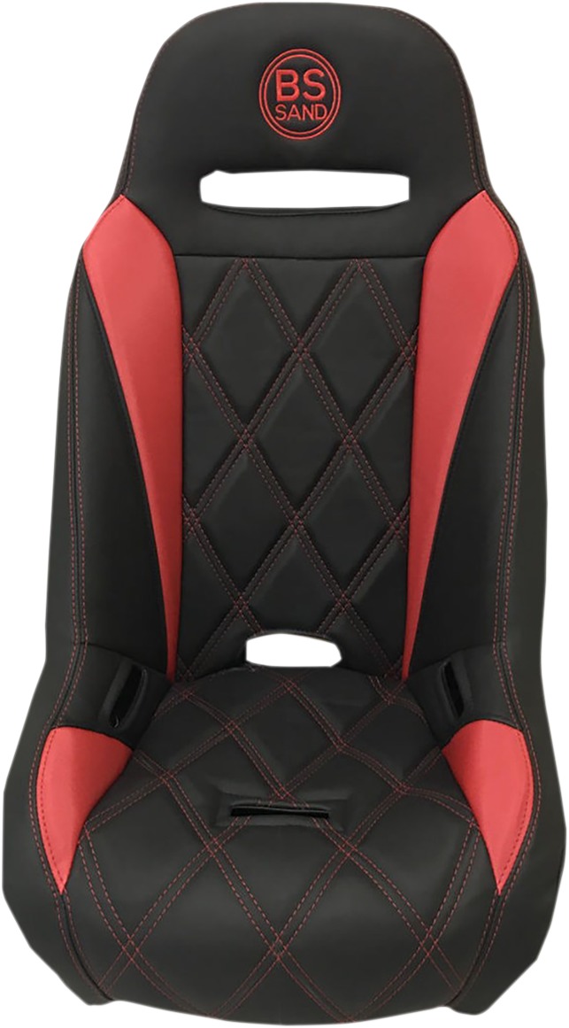 Black/Red Extreme Diamond Front Seat - For 20+ Polaris RZR Pro XP - Click Image to Close