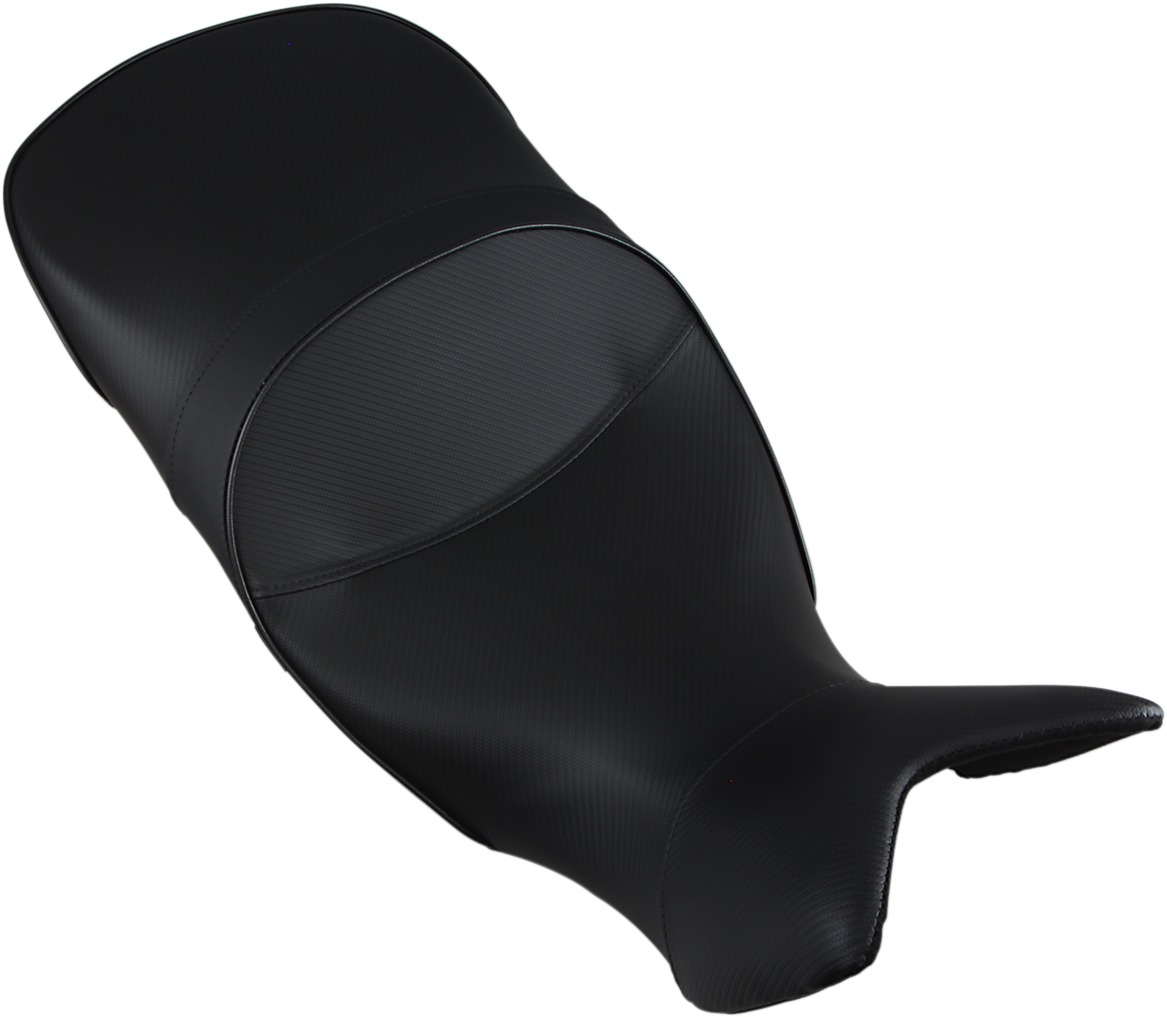 World Sport Performance Plain CarbonFX Vinyl Solo Seat Low - F800GS Adv - Click Image to Close