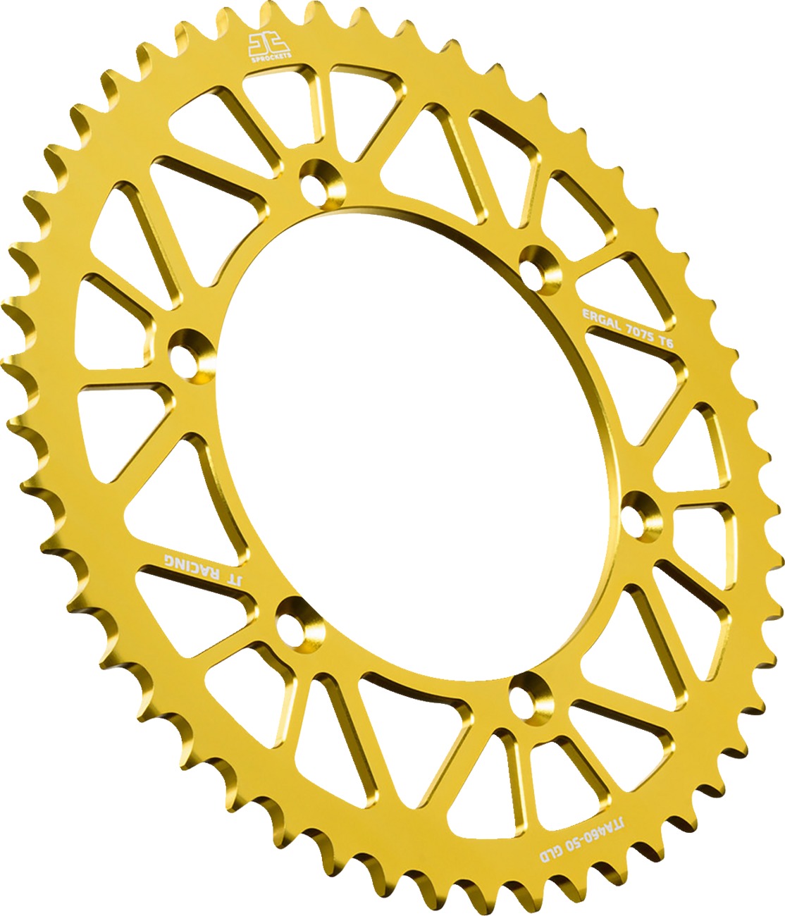 Gold Aluminum Rear Sprocket - 50 Teeth 520 Pitch - Click Image to Close