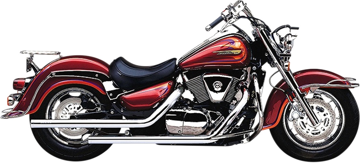Chrome Dragsters Full Exhaust - For 98-04 Suzuki VL1500 Intruder - Click Image to Close