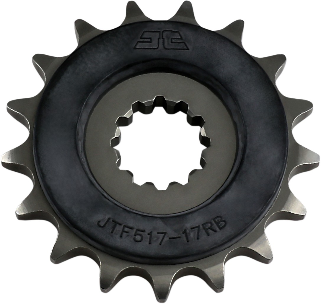 Front Steel Countershaft Sprocket w/ Rubber Damper - 17 Tooth 530 - Click Image to Close