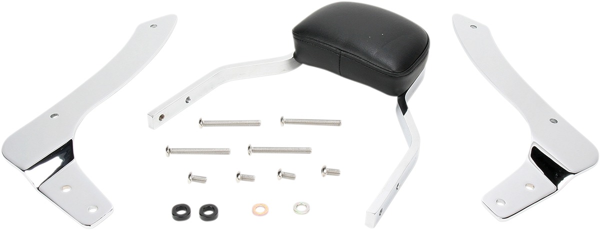 Mini Square 11" Sissy Bar Chrome - For Suzuki Boulevard C50 M50 Volusia - Click Image to Close