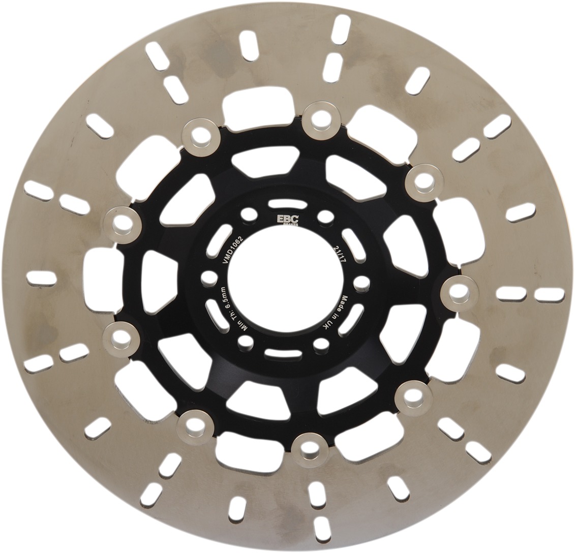 Floating Front Left Brake Rotor - Black - Click Image to Close