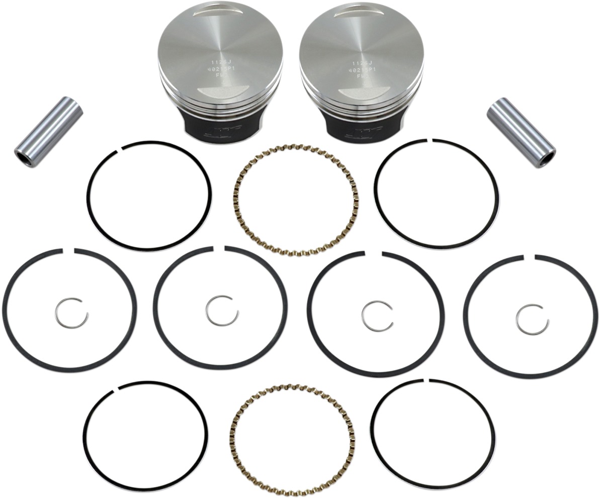 Tracker Piston Series Kits - 1340 Evo Flattop 8.5:1 Cr+.010 - Click Image to Close