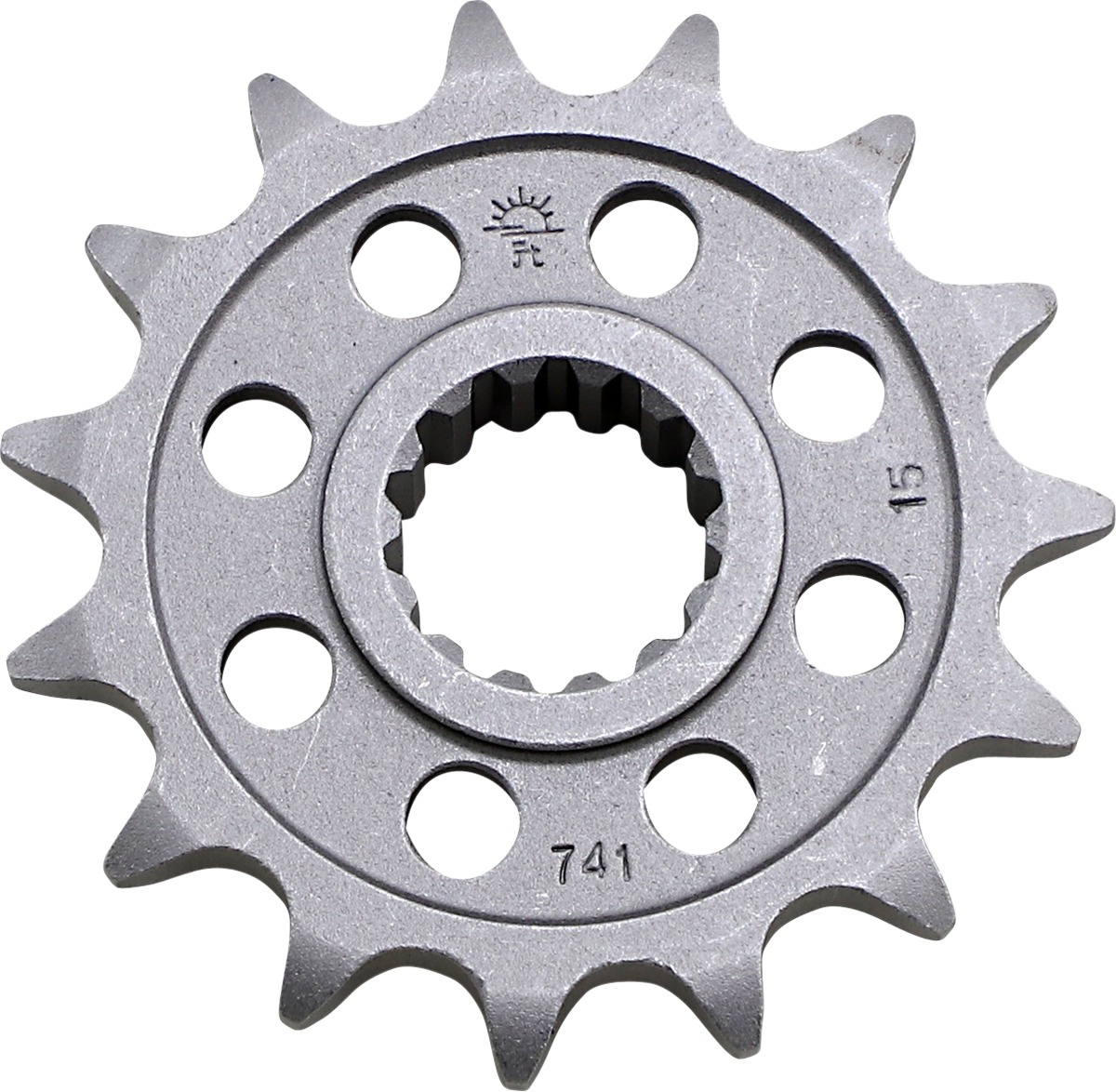 Front Steel Countershaft Sprocket - 15 Tooth 525 - Click Image to Close