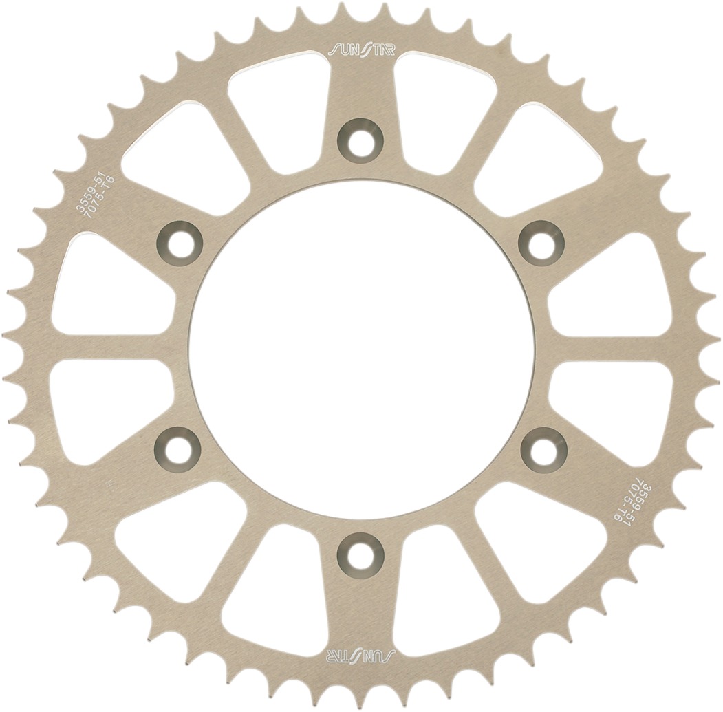 Works Triplestar Aluminum Rear Sprocket 51T - Click Image to Close