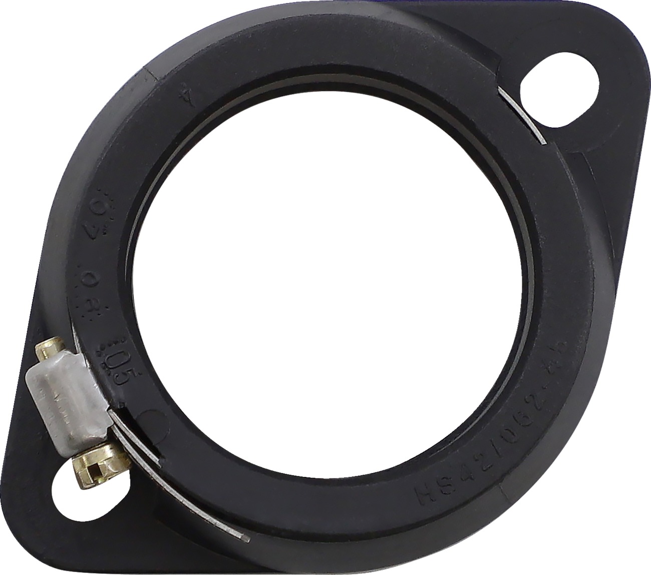 42mm and 45mm Smooth Bore Carburetors - Rubber Flange 45mm Gry W/Clamp - Click Image to Close