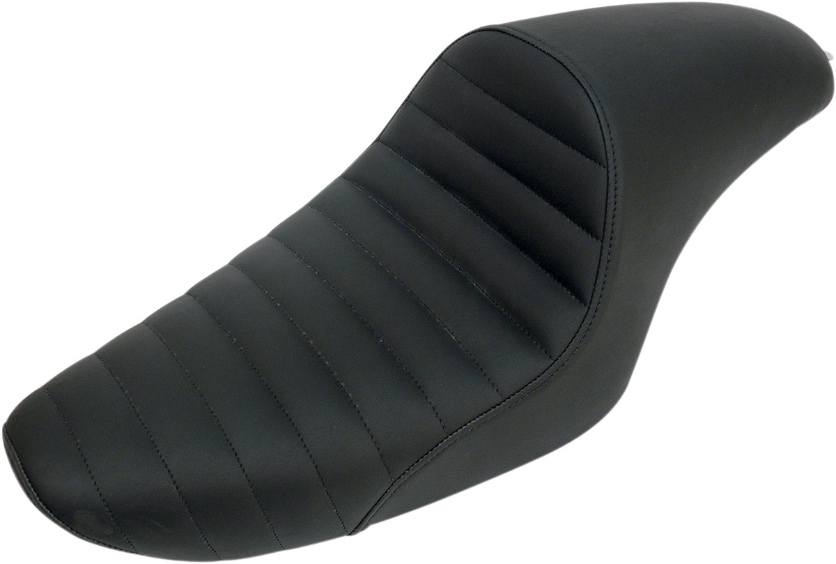 Americano Pleated 2-Up Seat - Black - For 86-03 Harley XL - Click Image to Close