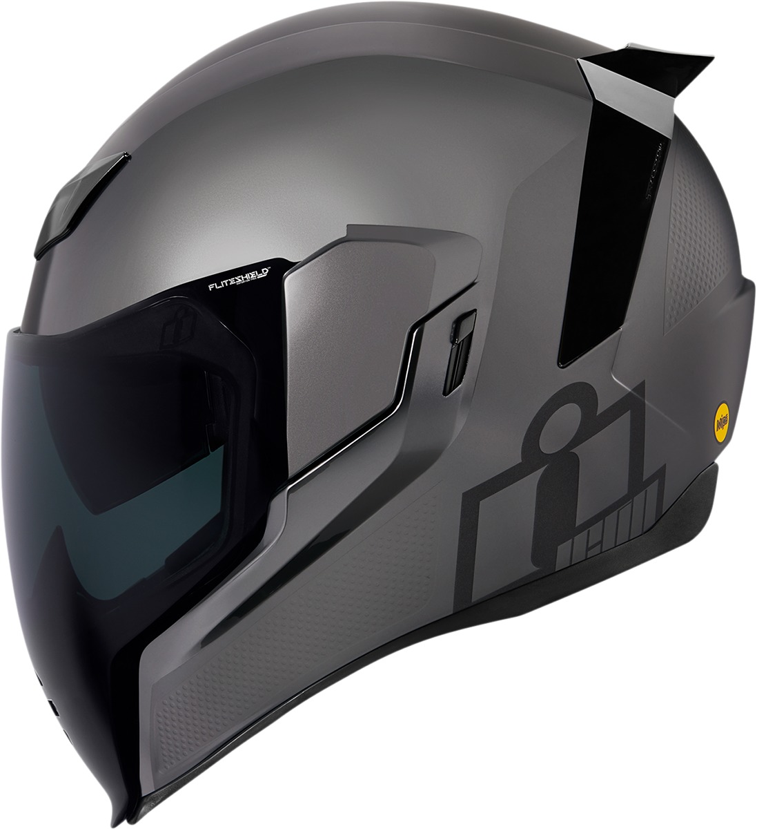Silver Airflite Jewel MIPS Motorcycle Helmet - Small - Meets ECE 22.05 and DOT FMVSS-218 Standards - Click Image to Close