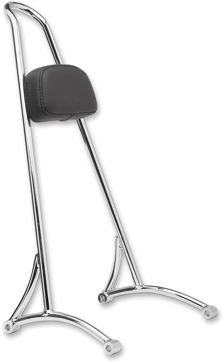 Chrome Sissy Bars - Burly Tall Sissy Bar Chr 20" - Click Image to Close