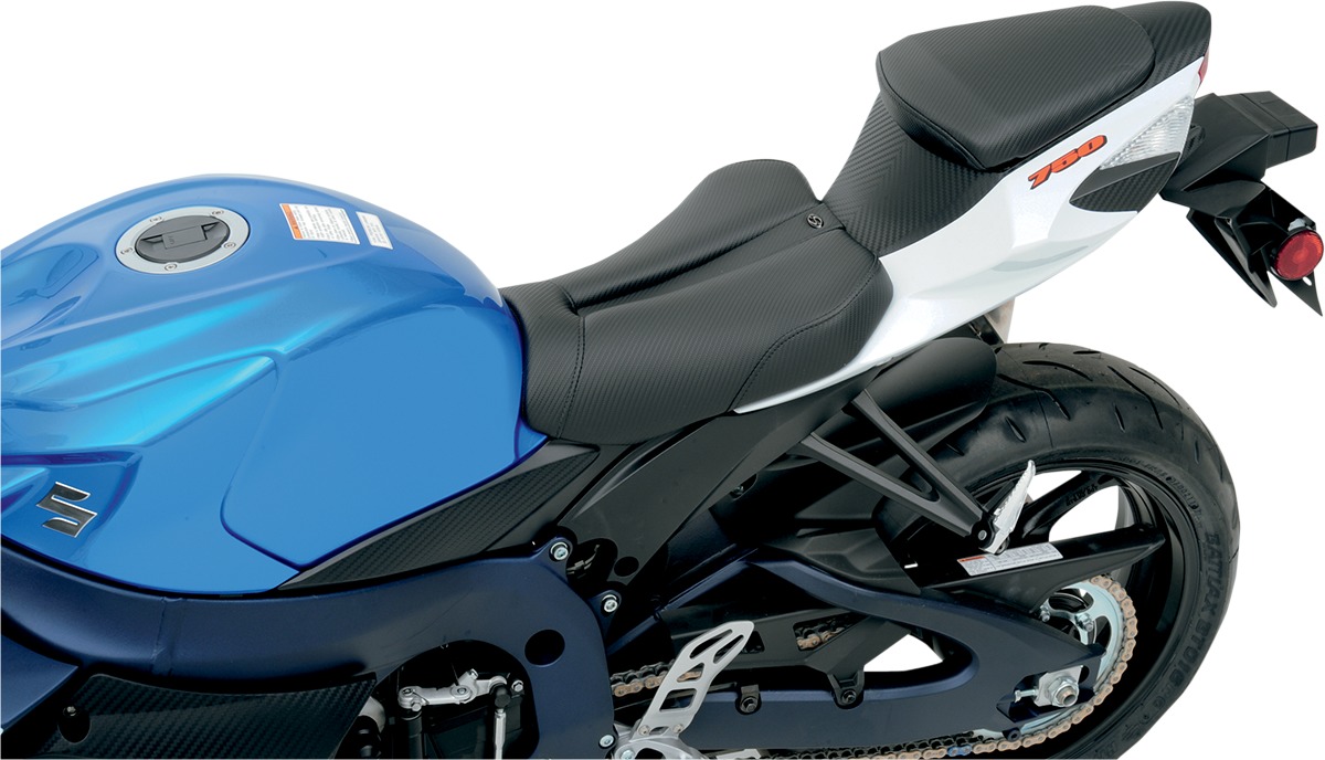 Track CF Plain Solo Seat Black Gel - For 11-18 Suzuki GSXR600 GSXR750 - Click Image to Close