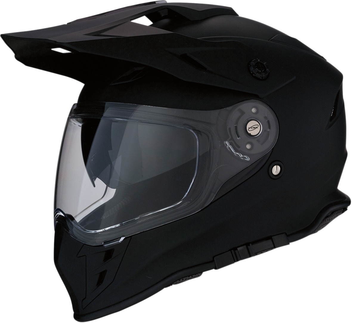 Range Solid MIPS Full Face Dual-Sport Helmet Matte Black Small - Click Image to Close