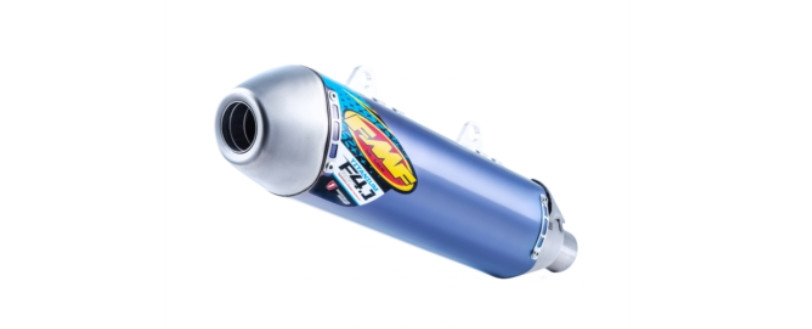 Factory 4.1 Blue Titanium Slip On Exhaust - KTM & Husqvarna 250-501 - Click Image to Close