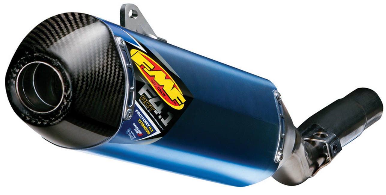 Blue Titanium Factory 4.1 RCT Slip On Exhaust - For 10-13 Yamaha YZ250F - Click Image to Close