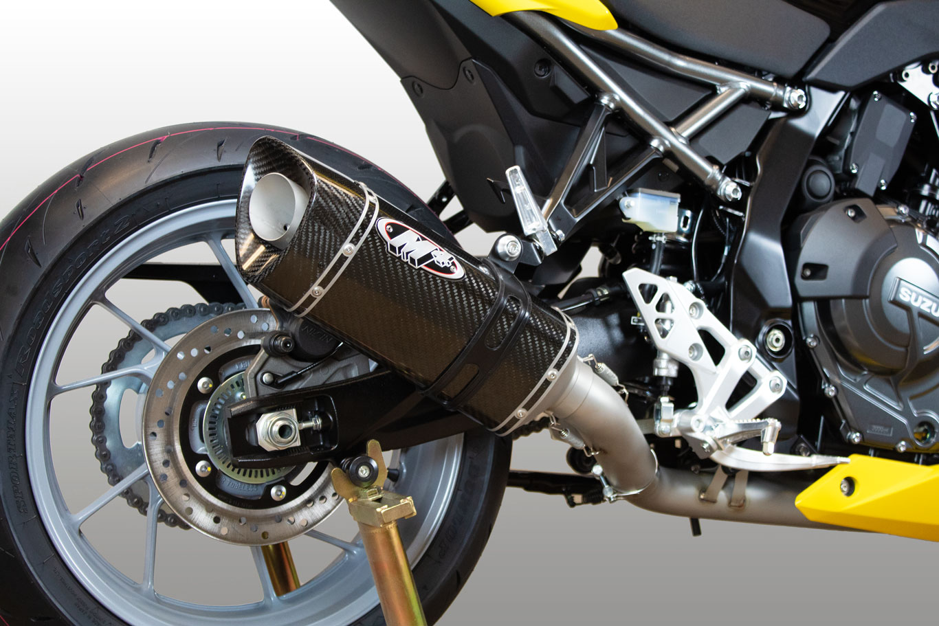 Full Exhaust System w/ Scalene Carbon Canister - For 23-25 Suzuki GSX-8S/R - Click Image to Close