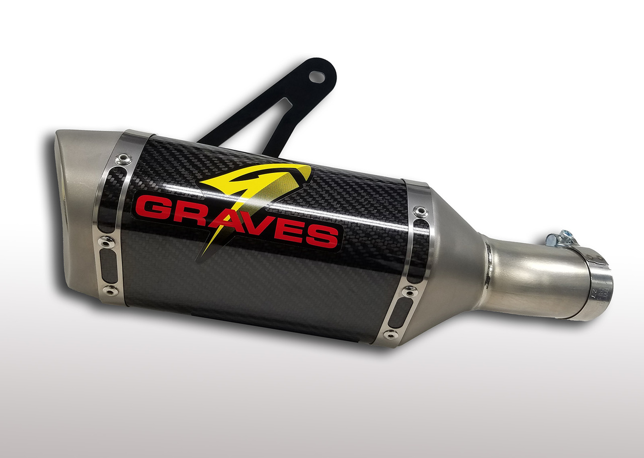 Carbon Fiber Slip On Exhaust - For 17-23 Suzuki GSX-R1000 - Click Image to Close