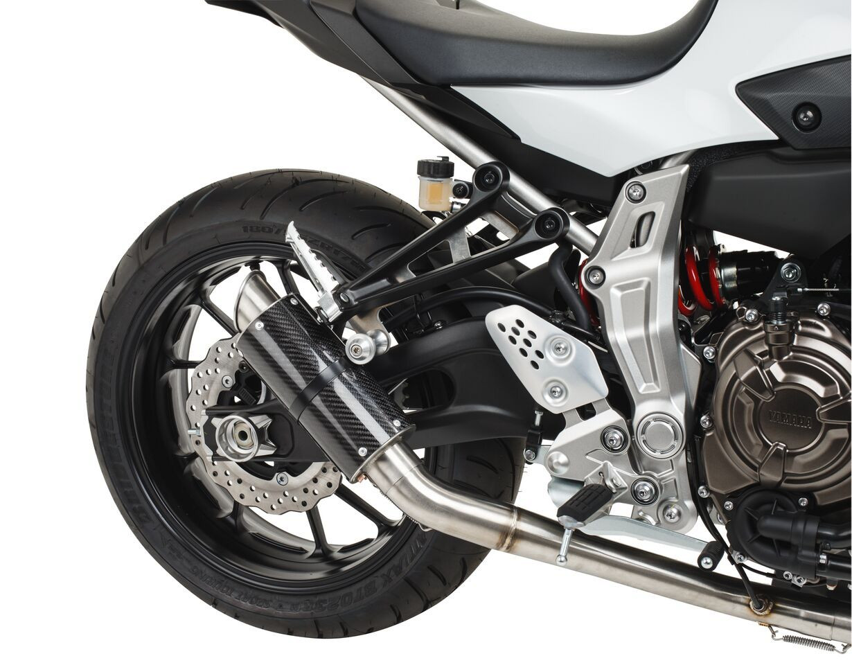 Carbon Fiber MGP Growler Full Exhaust - For 15-21 Yamaha FZ-07 MT-07 XSR700 - Click Image to Close