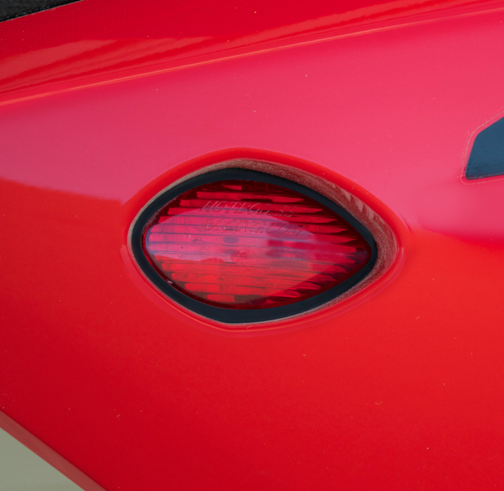 Pair of LED Flush Mount Turn Signals - Red Lens - Click Image to Close