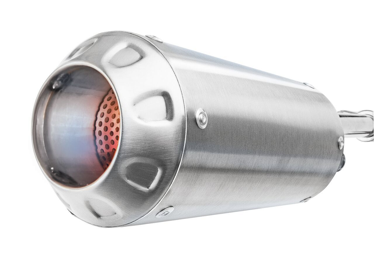 Stainless Steel MGP Growler Slip On Exhaust - For 11-14 Honda CBR250R - Click Image to Close