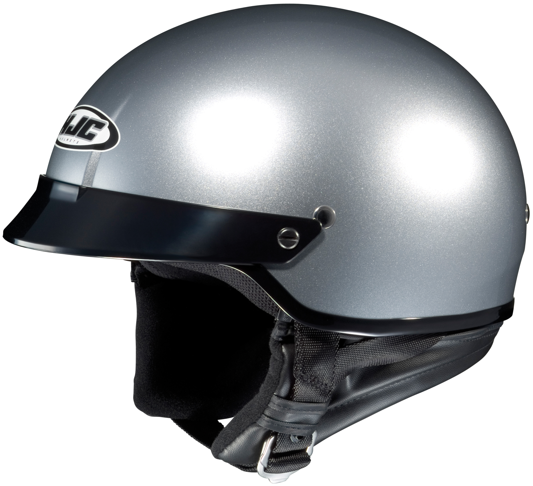 CS-2N Silver Half Helmet Small - Click Image to Close