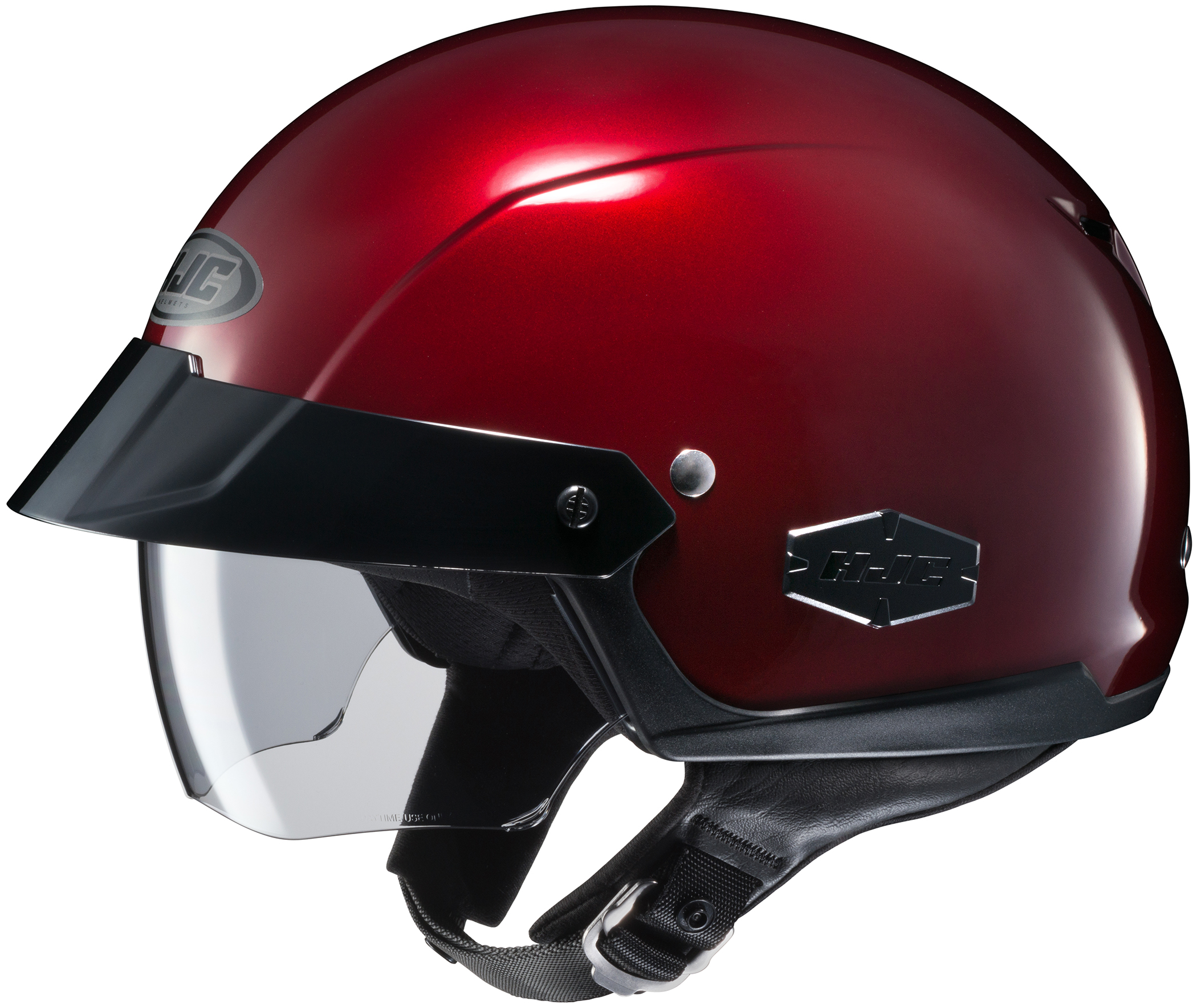 IS-Cruiser Wine Red Open-Face Half Helmet Small - Click Image to Close