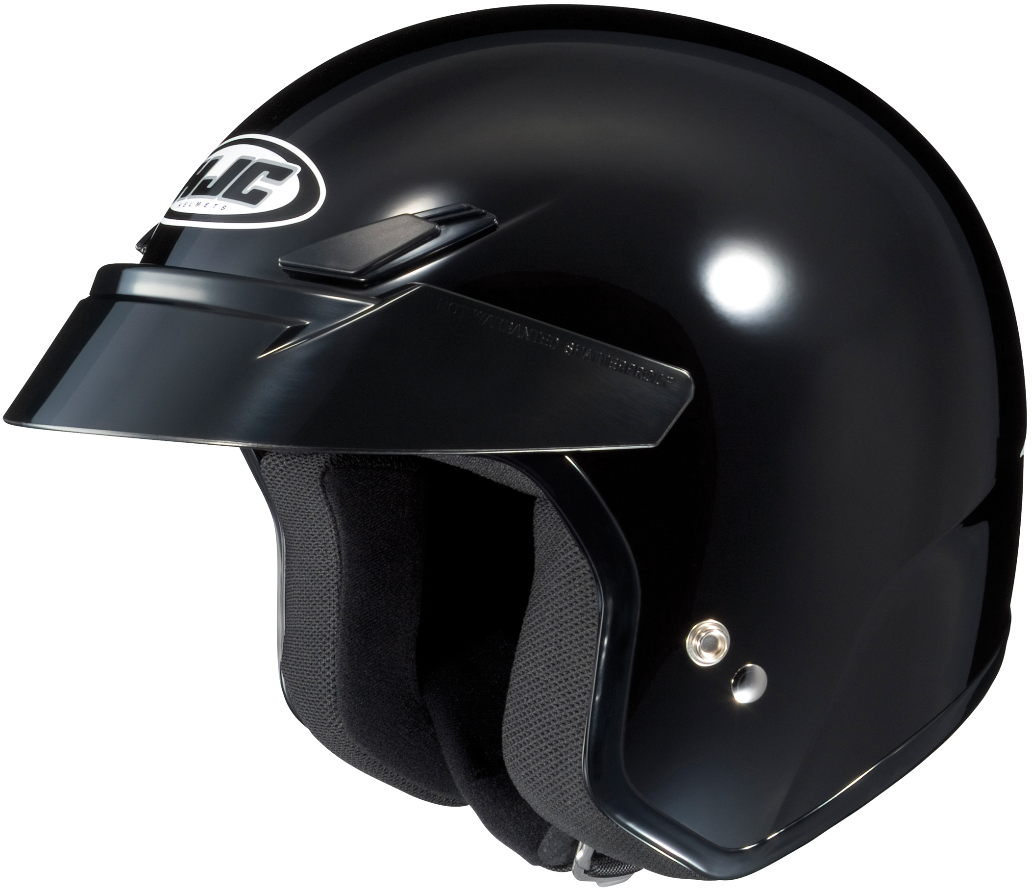 CS-5N Solid Black 3/4 Open-Face Helmet 2X-Small - Click Image to Close