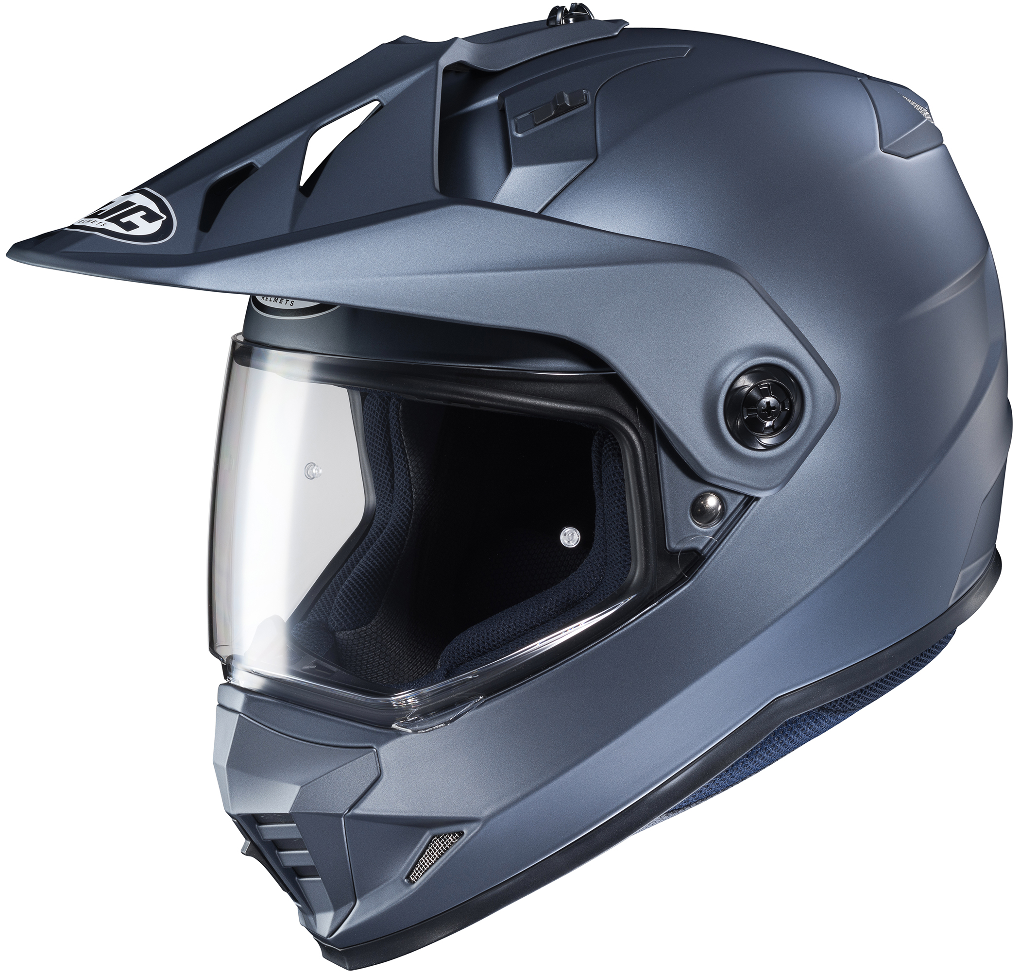 DS-X1 Semi-Flat Anthracite Dual-Sport Helmet Small - Click Image to Close