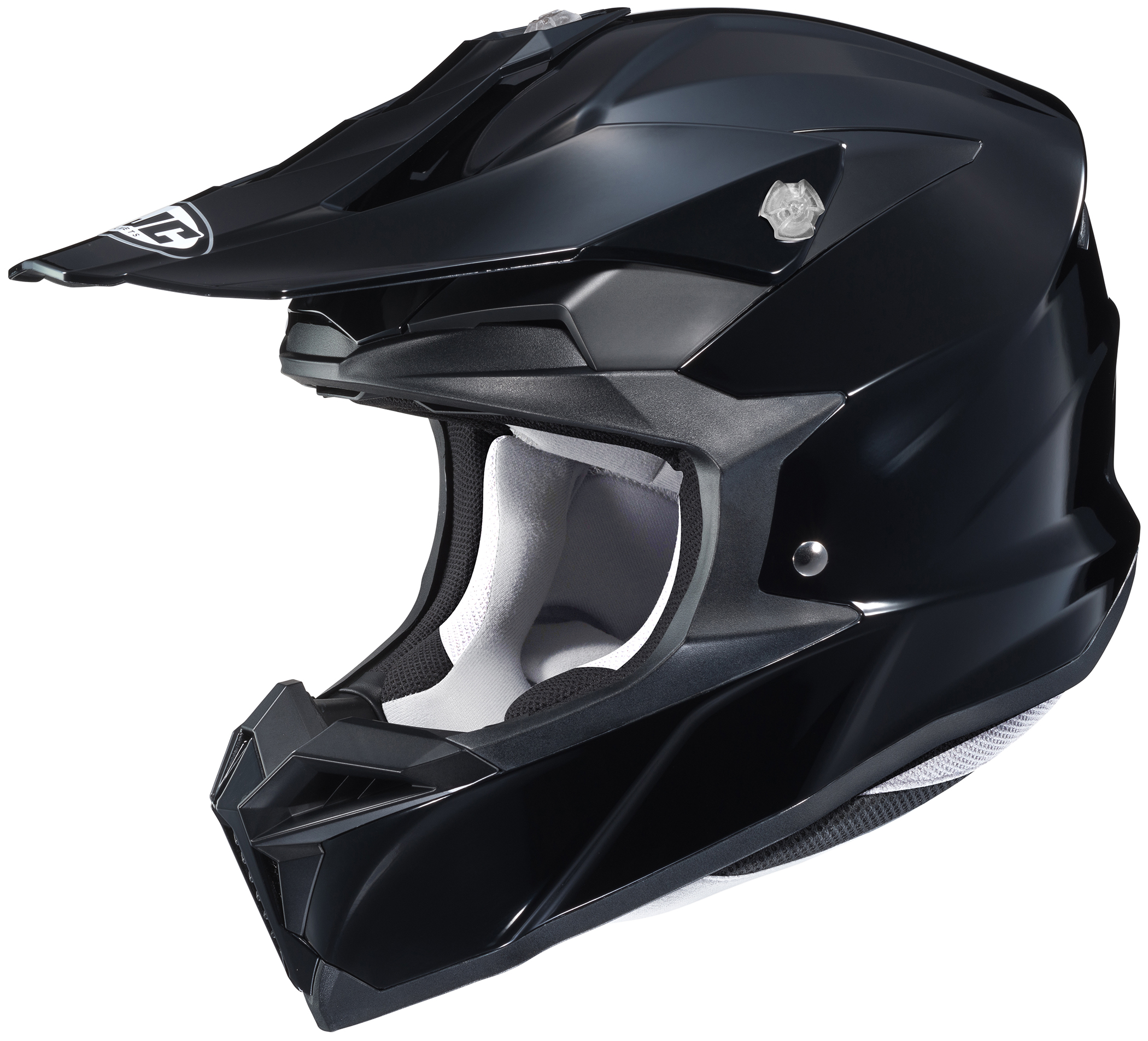 i50 Solid Black Off-Road Helmet Small - Click Image to Close