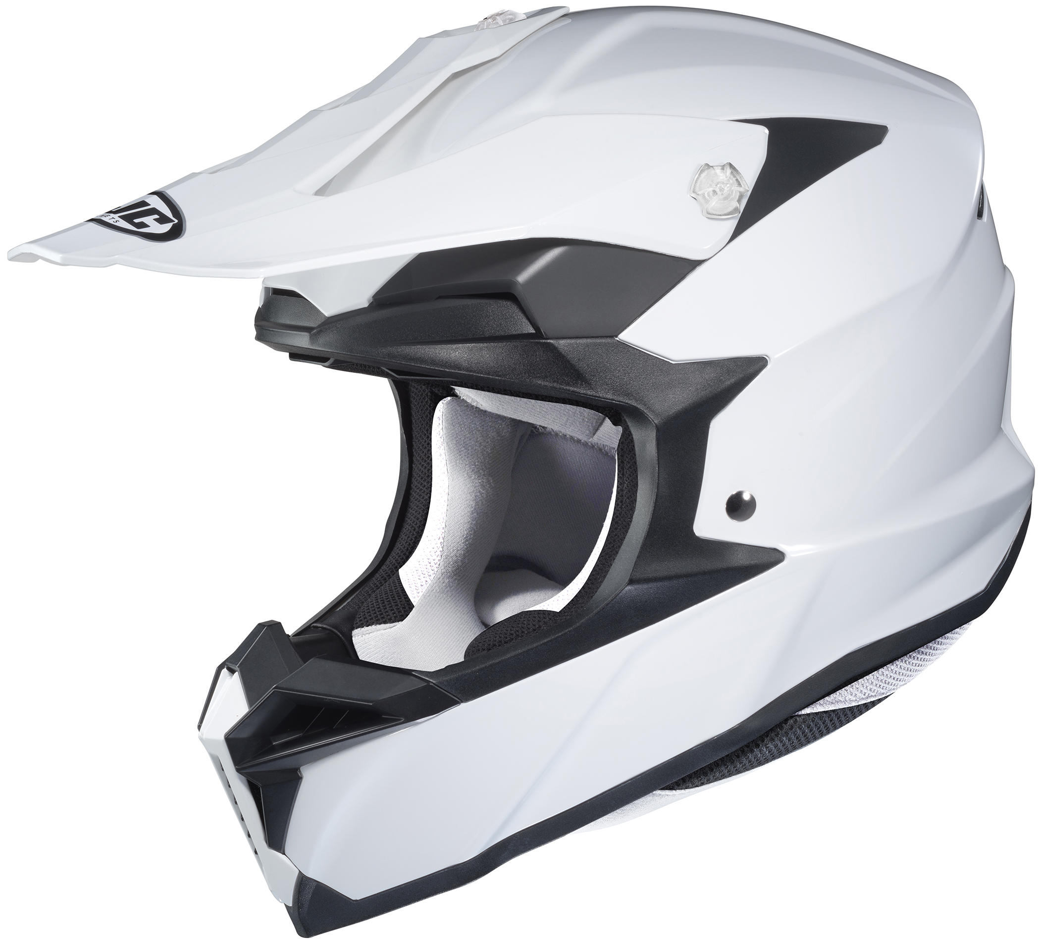 i50 Solid White Off-Road Helmet Small - Click Image to Close