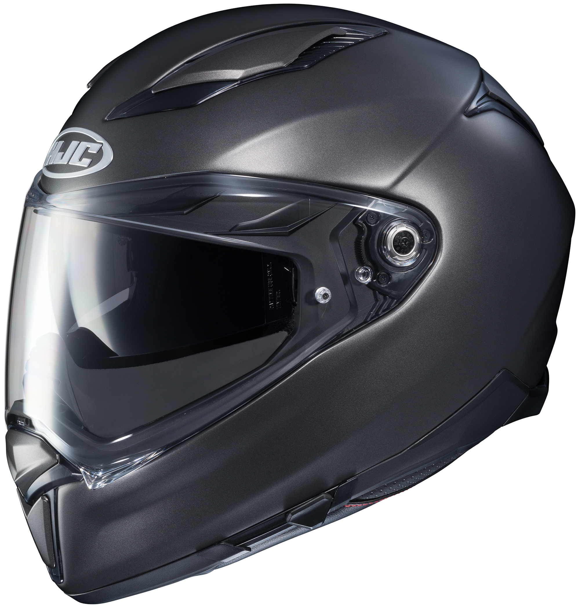 F70 Semi-Flat Titanium Full-Face Street Helmet X-Small - Click Image to Close